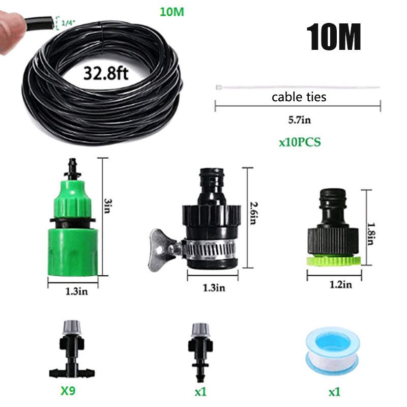 Garden Drip Irrigation System Saving Water Automatic Micro Drip Greenhouse Irrigation Spray Watering Kits Agricultural Watering
