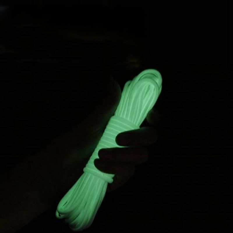 1pc 9-core 20M Night Luminous Paracord 20 Meters Glow In The Dark Cord For Outdoor Binding Reflective Tent Guyline Ropes for Windproof Awning and Canopy Secure Line