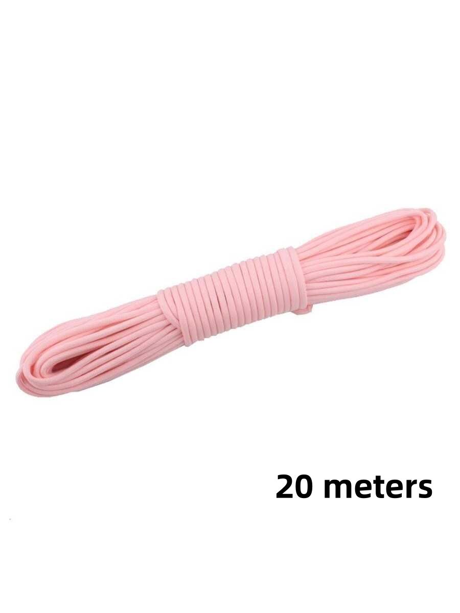 1pc 9-core 20M Night Luminous Paracord 20 Meters Glow In The Dark Cord For Outdoor Binding Reflective Tent Guyline Ropes for Windproof Awning and Canopy Secure Line