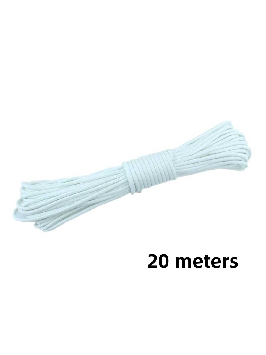 1pc 9-core 20M Night Luminous Paracord 20 Meters Glow In The Dark Cord For Outdoor Binding Reflective Tent Guyline Ropes for Windproof Awning and Canopy Secure Line