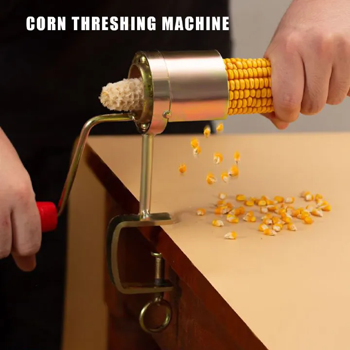 Stainless Steel Corn Peeler Corn Thresher Planer Easy Peel Manual Corn Threshing Tool Corn Sheller Hand-Operated Gadgets Tool Cob Stripper