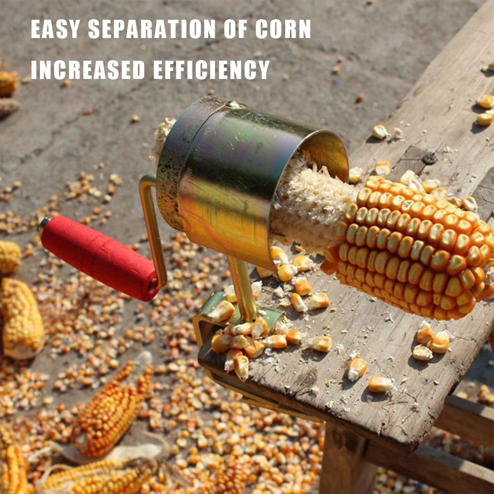Stainless Steel Corn Peeler Corn Thresher Planer Easy Peel Manual Corn Threshing Tool Corn Sheller Hand-Operated Gadgets Tool Cob Stripper