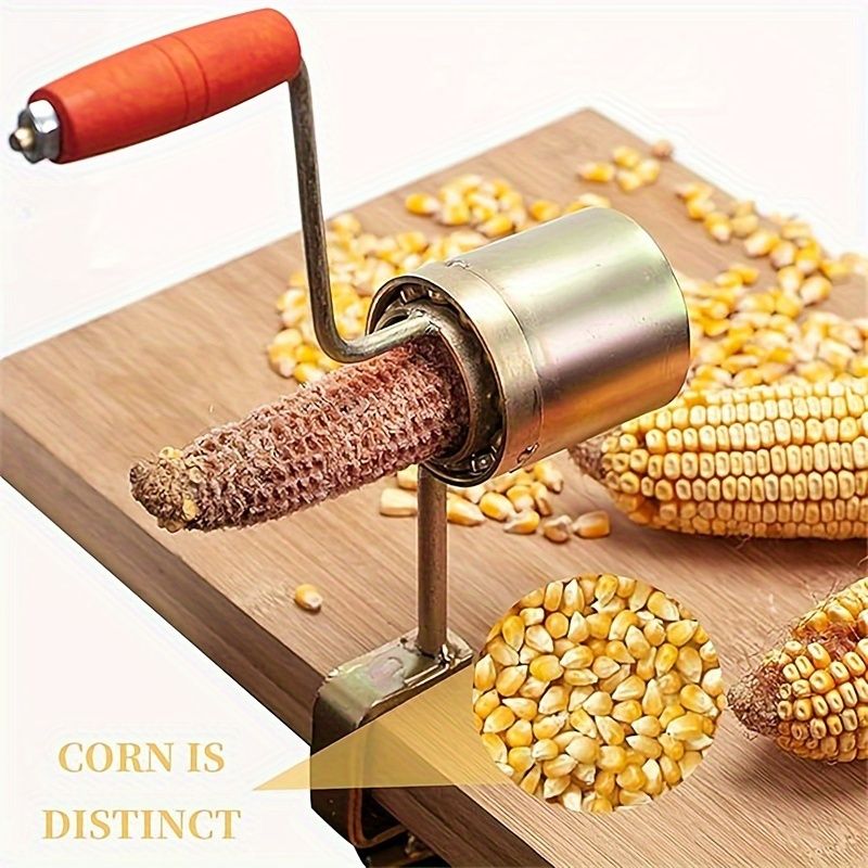 Stainless Steel Corn Peeler Corn Thresher Planer Easy Peel Manual Corn Threshing Tool Corn Sheller Hand-Operated Gadgets Tool Cob Stripper