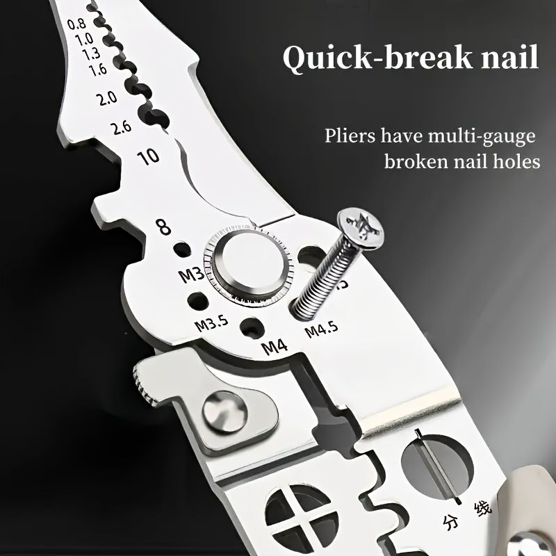 Multi Functional Crimper Cable Cutter Adjustable Automatic Wire Stripper Stripping Crimping Pliers Terminal Hand Tool