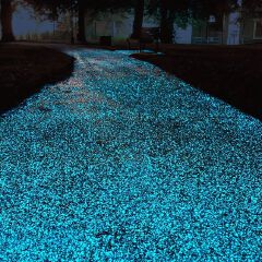 20000pcs Glow In The Dark Stones Luminous Sand for Halloween Decor Micro Landscape Bonsai Pathway Lawn Yard Luminous Resin Rocks Fish Tank Aquarium Decor 3-5mm