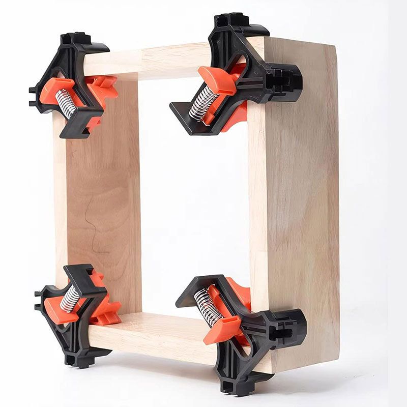 4PCS/Set 90° Woodworking Adjustable Corner Clamps Right Angle Clamp Holder with Adjustable Hand Tools for Woodworking Project Picture Frames