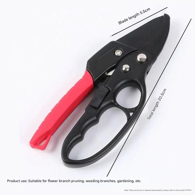 3X Speed Pruning Shears, High Carbon Steel Garden Scissors, Multifunctional Manual Pruning Tools for Fruit Trees, Vegetables, and Flowers, Modern Style, Durable Carbon Steel, for Gardens and Patios