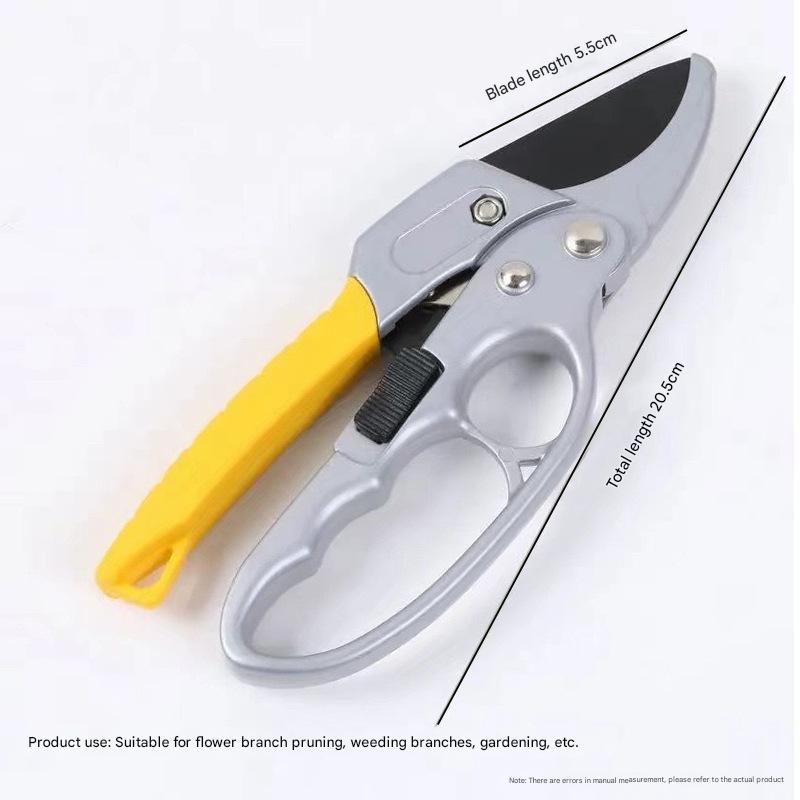 3X Speed Pruning Shears, High Carbon Steel Garden Scissors, Multifunctional Manual Pruning Tools for Fruit Trees, Vegetables, and Flowers, Modern Style, Durable Carbon Steel, for Gardens and Patios