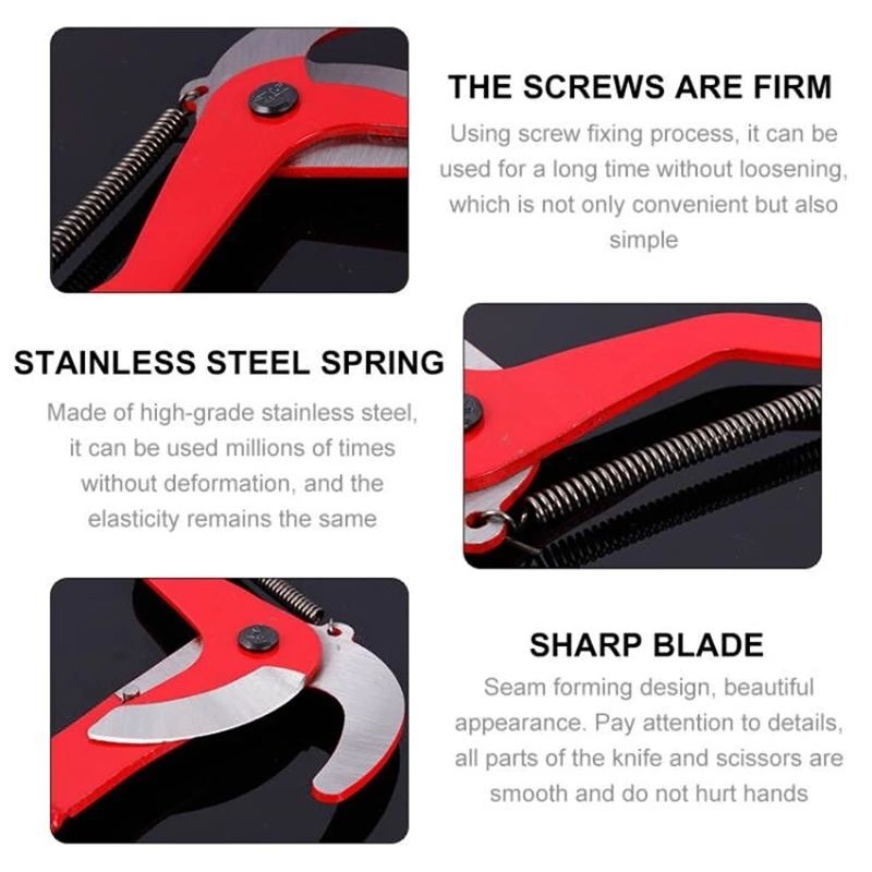 1pc 1PC High-Altitude Extension Lopper Branch Scissors Extendable Fruit Tree Pruning Shears with Rope Pulley Carbon Steel Blade for Orchard, Tree Trimming
