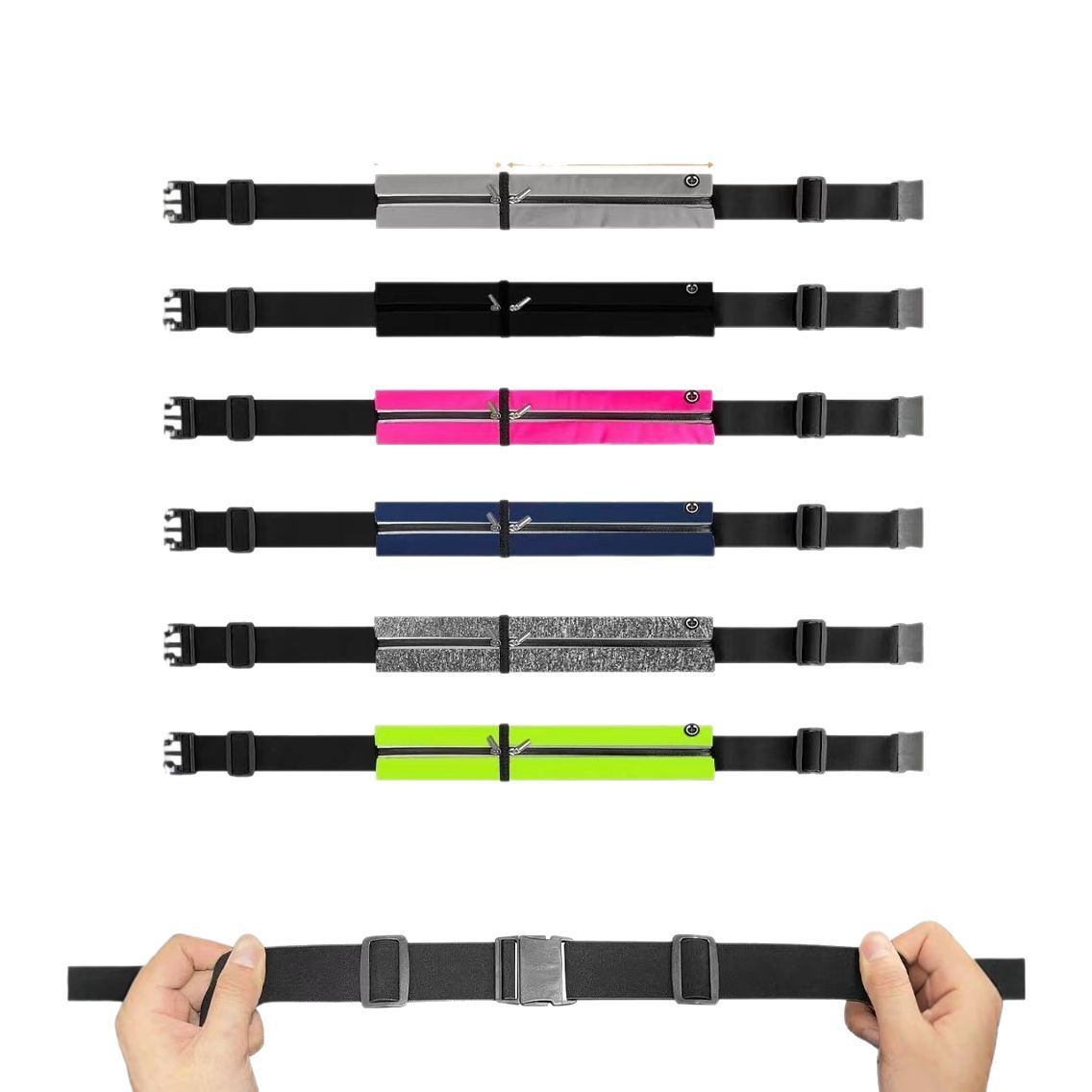 Running invisible waist bag sports phone bag women's and men's fitness bag outdoor equipment mini belt bag cycling climbing