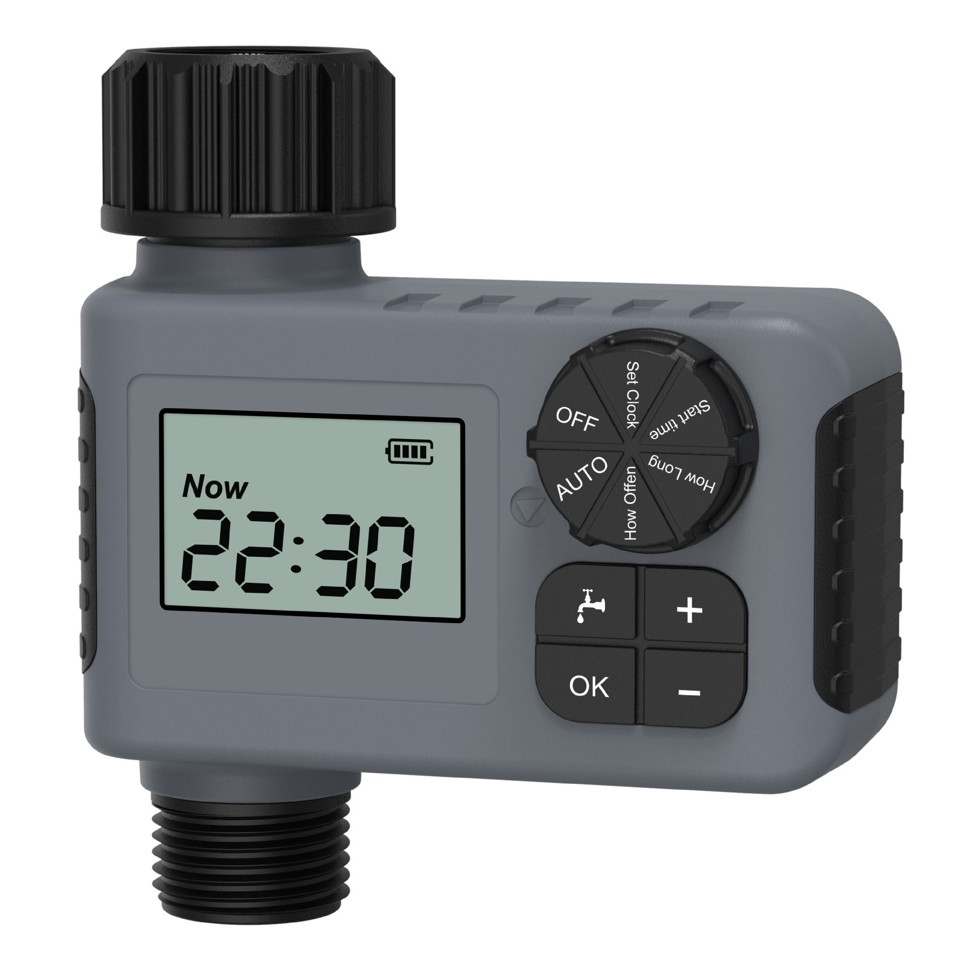 New Smart Irrigation Timer, Outdoor Garden Plant Watering Automatic Controller with Watering Knob