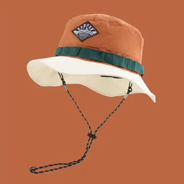 Quick-drying Packable Bucket Hat Wide Brim Breathable Sun Hats Fisherman Cap Outdoor Hats For Women Men Hanging Bag Mountaineering Vacation Visor Basin Hat