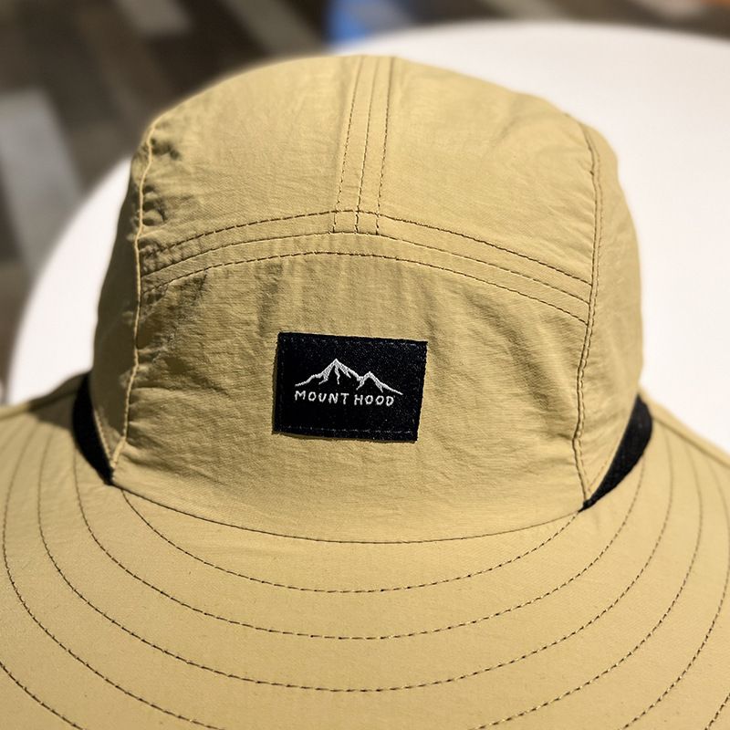 Unisex Wide Brim Waterproof Quick-drying Panama Caps Outdoor Sun Protection Hat Bucket Hats Mesh Breathable Sun Hat with Neck Flap