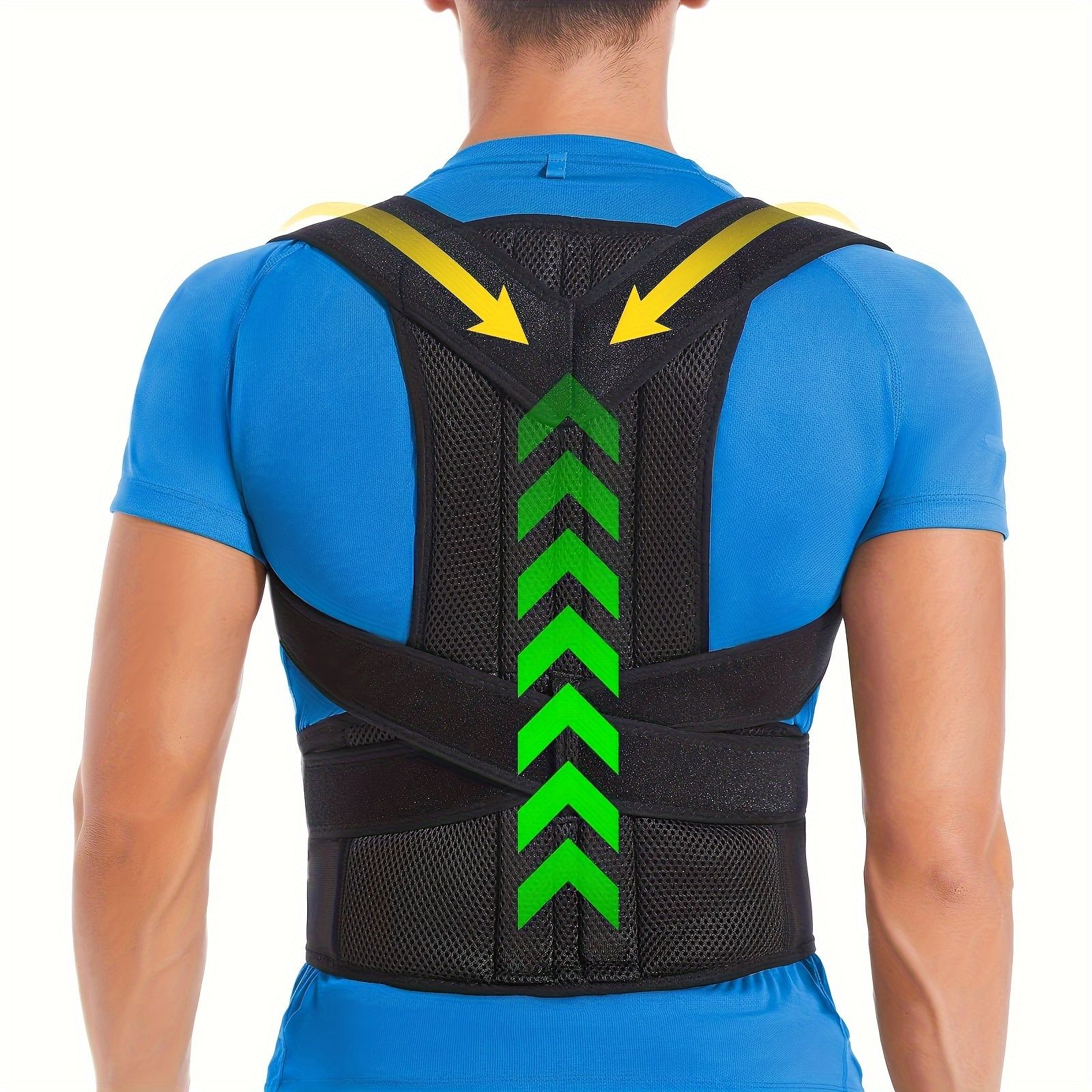 Back Brace Posture Corrector for Women Men Back Straightener Scoliosis Hunchback Correction Belt Lumbar Support Back Alignment And Clavicle Support