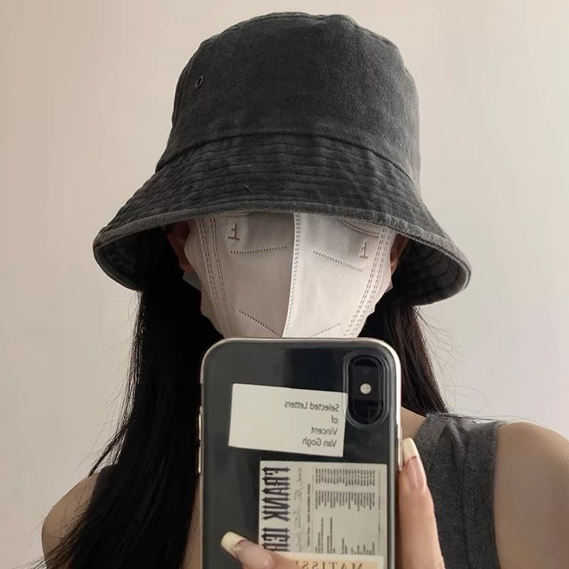 Fashion Washed Denim Hats | Unisex Solid Vintag Summer Fisherman Cap Hat | For Women Men Bucket Panama Hat | Sun Protection & Fashion