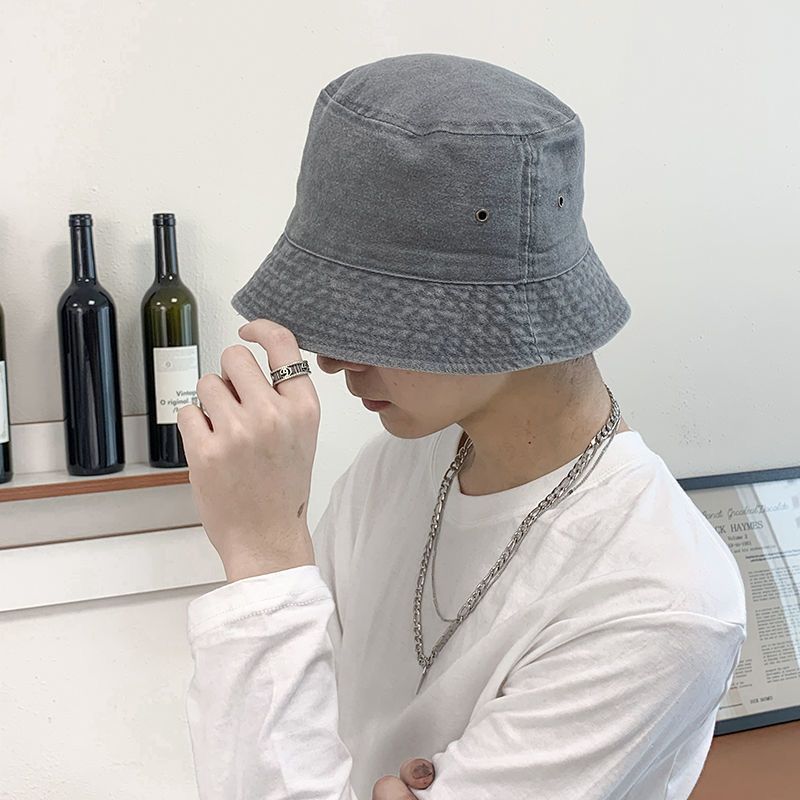 Fashion Washed Denim Hats | Unisex Solid Vintag Summer Fisherman Cap Hat | For Women Men Bucket Panama Hat | Sun Protection & Fashion