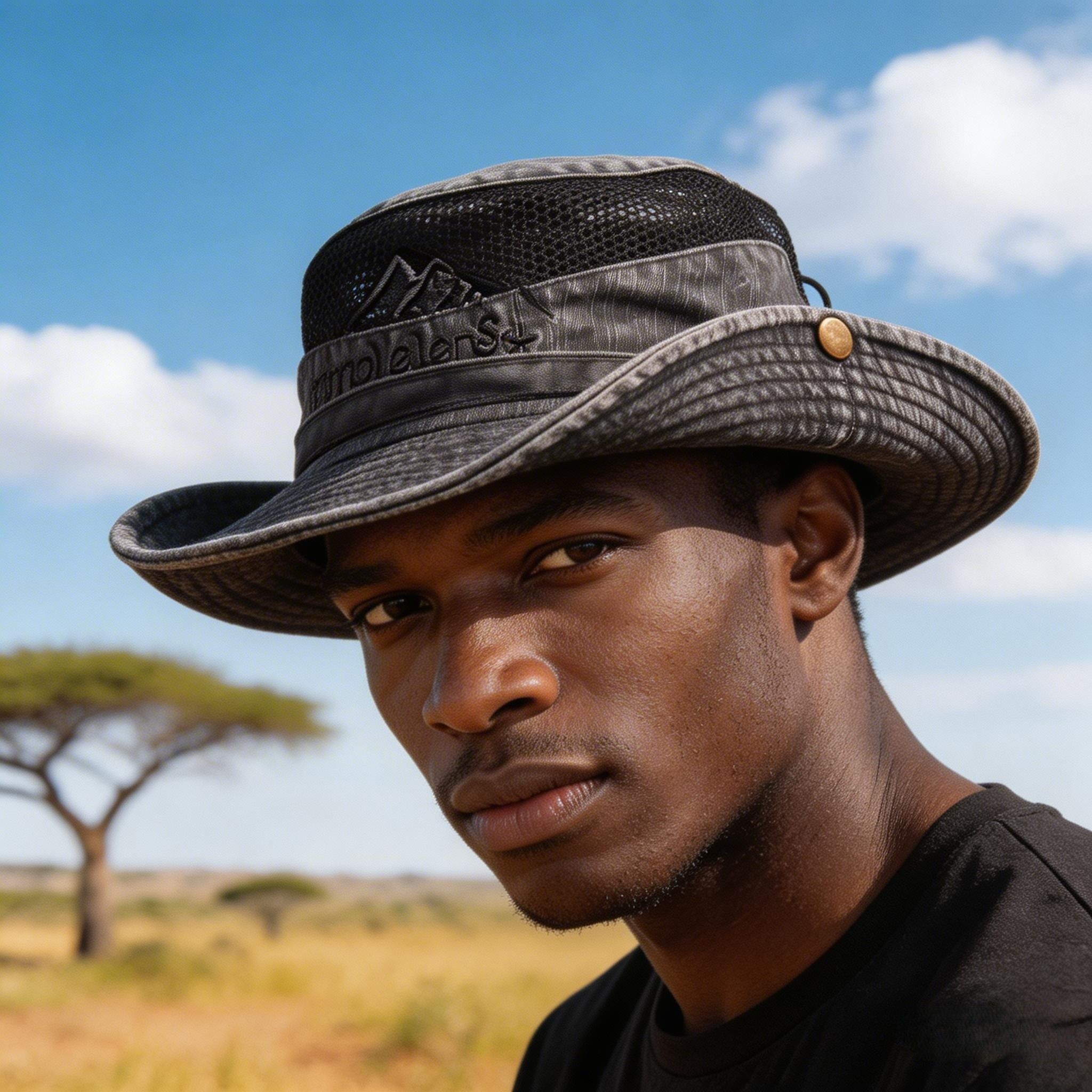Summer outdoor sun hat | men's big edge sun visor | men's anti-ultraviolet fishing hat fisherman hat sun cap | Wide Brim & Breathable Mesh & With Adjustable Chin Strap