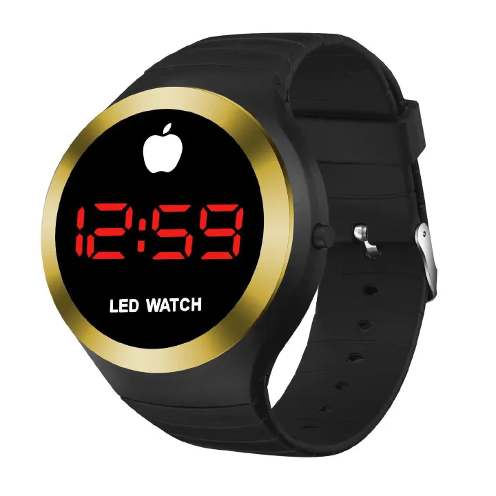 Men's & Women's LED Digital Watch | Round Face, Lightweight Waterproof & Simple Design | Soft Silicone Band for Sports & Casual Wear