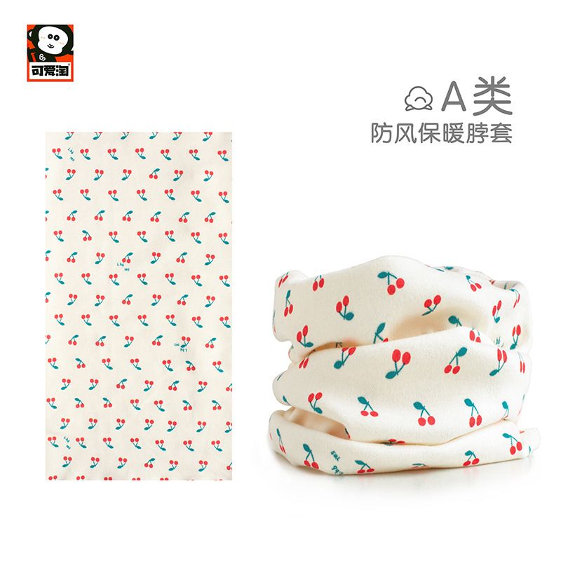 🐰🐻Kids' 100% Cotton Neck Gaiter | Multifunctional Baby Scarf, Windproof Warm Neck Cover, Face mask for Winter | Cute Cartoon Print, Soft Breathable Scarf for Boys & Girls