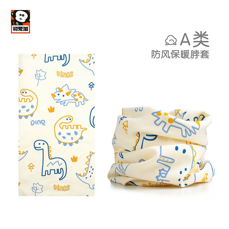 🐰🐻Kids' 100% Cotton Neck Gaiter | Multifunctional Baby Scarf, Windproof Warm Neck Cover, Face mask for Winter | Cute Cartoon Print, Soft Breathable Scarf for Boys & Girls