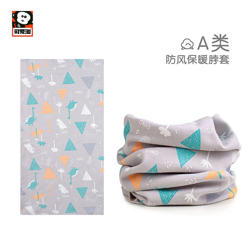 🐰🐻Kids' 100% Cotton Neck Gaiter | Multifunctional Baby Scarf, Windproof Warm Neck Cover, Face mask for Winter | Cute Cartoon Print, Soft Breathable Scarf for Boys & Girls