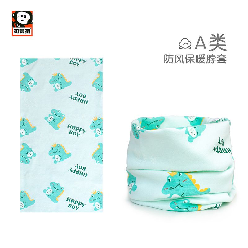 🐰🐻Kids' 100% Cotton Neck Gaiter | Multifunctional Baby Scarf, Windproof Warm Neck Cover, Face mask for Winter | Cute Cartoon Print, Soft Breathable Scarf for Boys & Girls