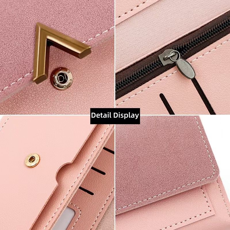 Women Wallet PU Long Wallet New Clutch Bag Fashion Purse Multiple card slots Wallet Fashionable and minimalist Lady Wallet