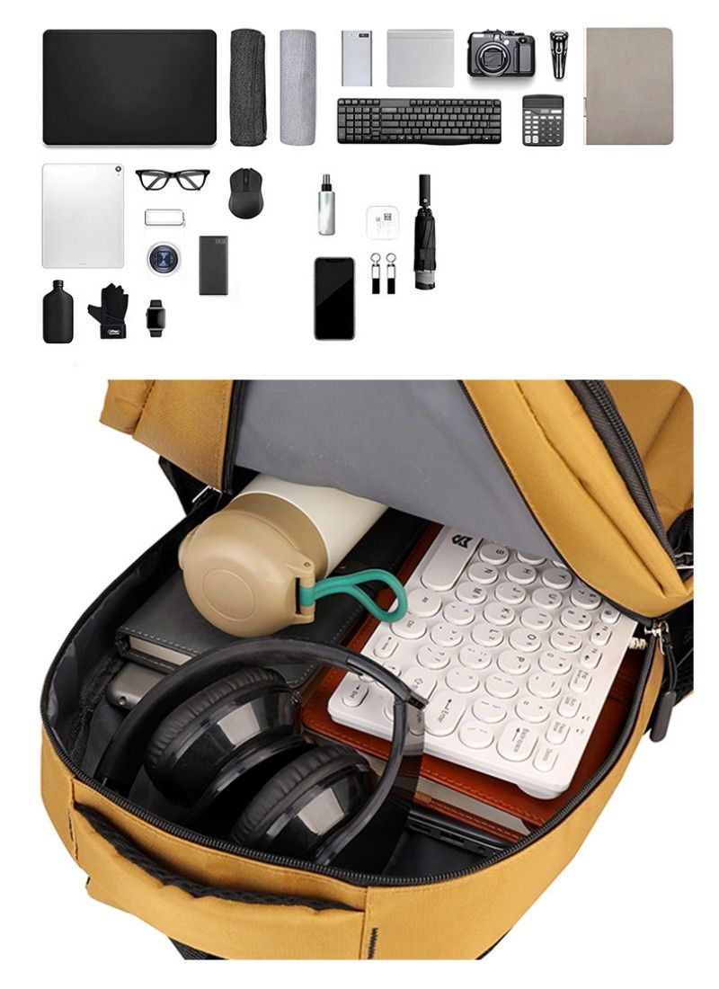 Trendy Backpack Large Capacity Casual Sports Travel Business Computer Backpack  Men's Bags School Bag Laptop Bag Outdoor Travel Bag Handbags