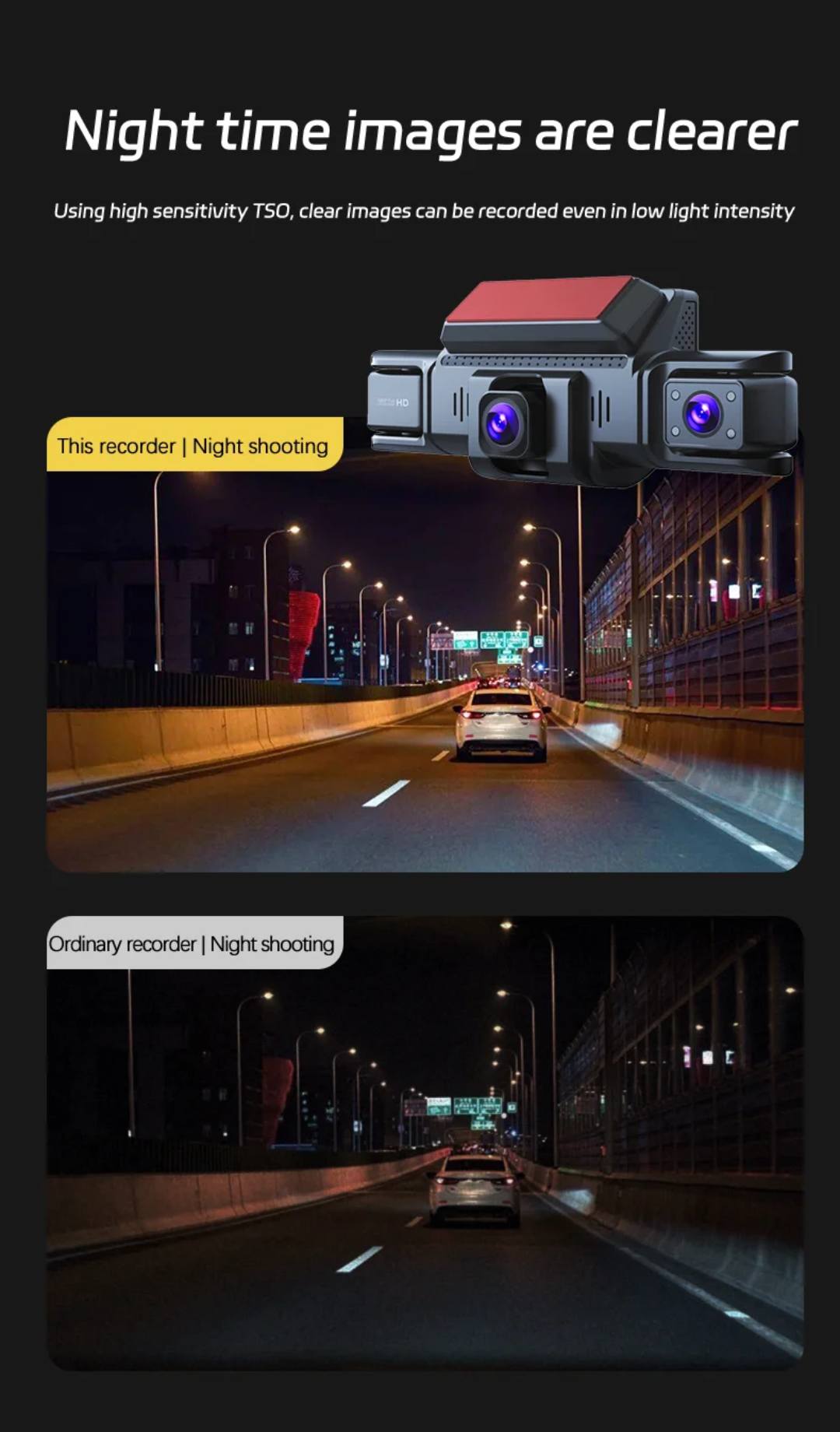 Mini WIFI 4 Channel 1080P 360 CarDash Camera 8 Infrared Light Night Vision 170 Degree with Rear Lens Car DVR 24H Parking Monitor