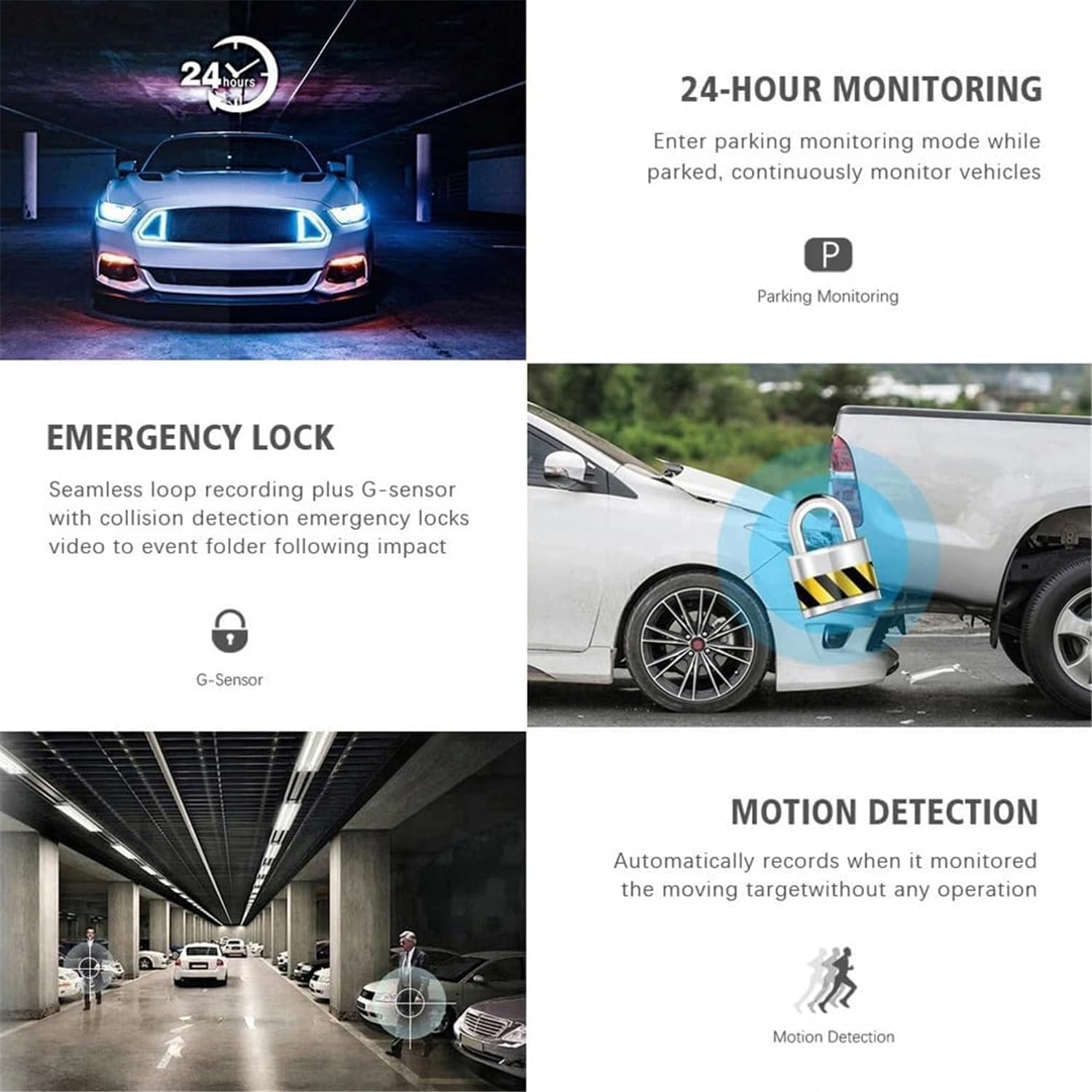 High Quality Full Hd 1080P 3 Lens Camera Dashcam Wifi Car Dvr 3 in 1 Front and Back Dash Cam Cameras for Car