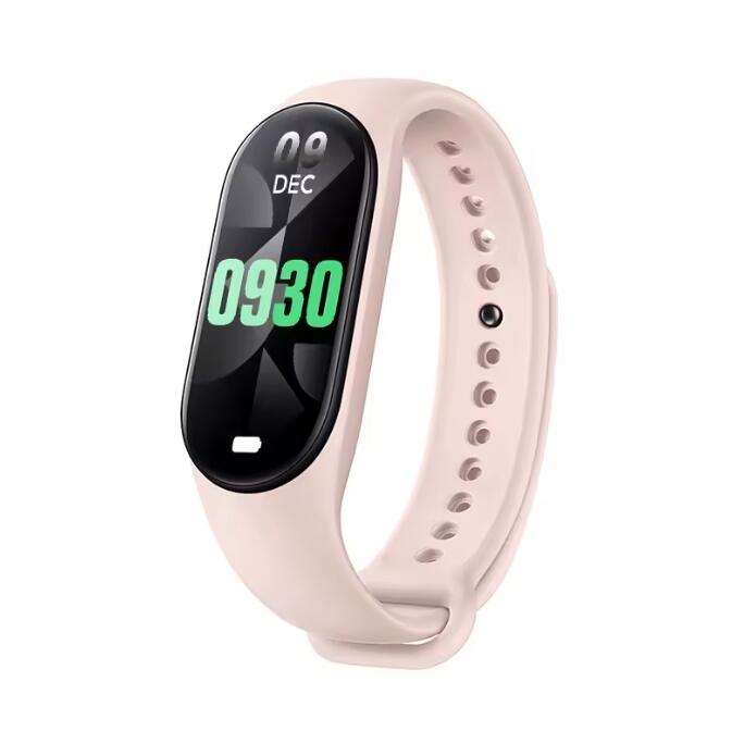 JC Hot Sales Smart Bracelet Body Temperature Watch M8 IP67 Waterproof Wristband Smart Watch Silicone Smart Band With ECG Monitoring