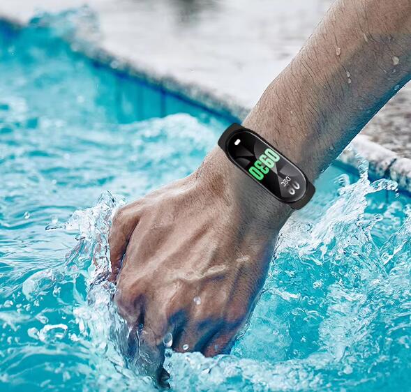 JC Hot Sales Smart Bracelet Body Temperature Watch M8 IP67 Waterproof Wristband Smart Watch Silicone Smart Band With ECG Monitoring
