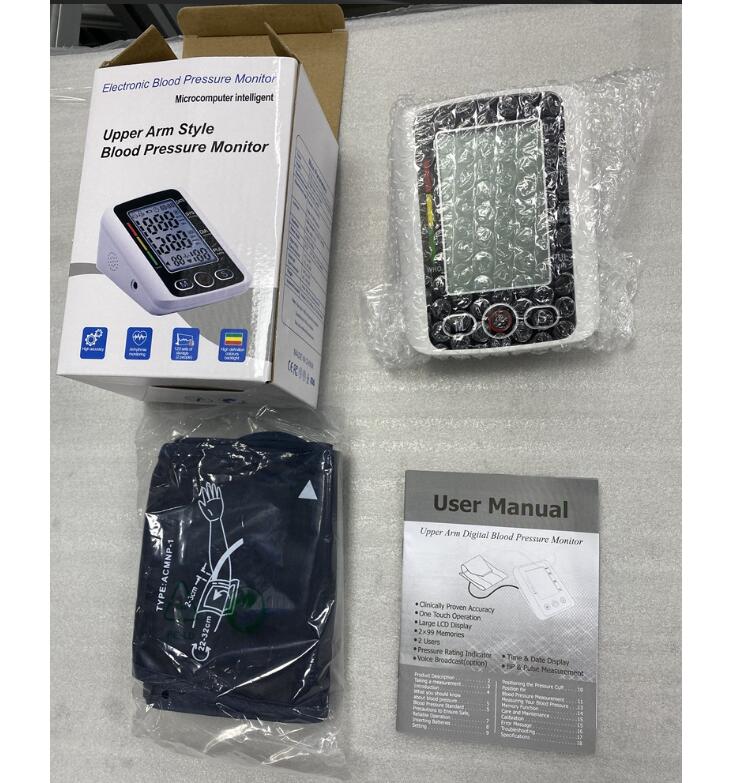 JC  High Quality Smart Blood Pressure Monitor Arm Type Digital Automatic Medical Device Hospital Professional Bp Sphygmomanometer Tensiometer