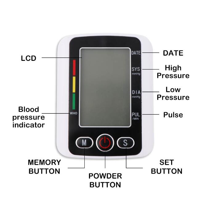 JC  High Quality Smart Blood Pressure Monitor Arm Type Digital Automatic Medical Device Hospital Professional Bp Sphygmomanometer Tensiometer