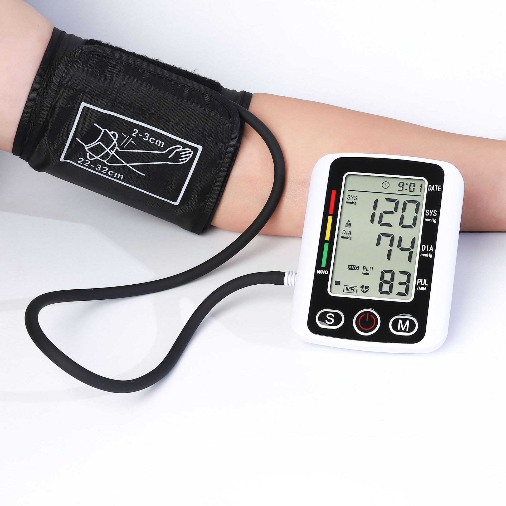 JC  High Quality Smart Blood Pressure Monitor Arm Type Digital Automatic Medical Device Hospital Professional Bp Sphygmomanometer Tensiometer