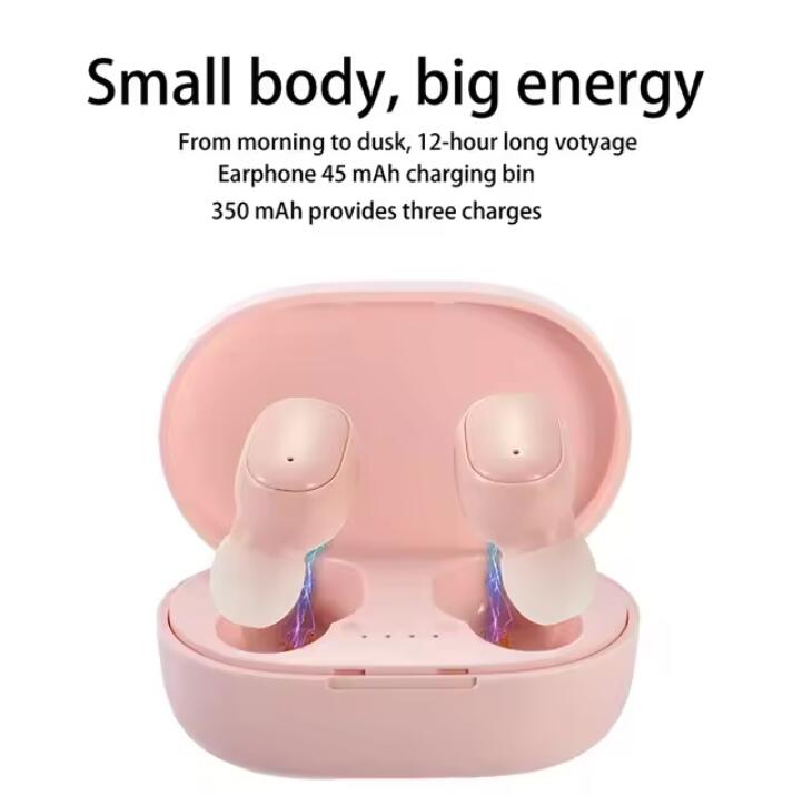 JC A6S TWS Wireless Bluetooth Earphone Stereo Earbuds Bluetooth 5.0 in Ear EarPods for iPhone Android  With Charging Case Stereo Quality  Touch Control