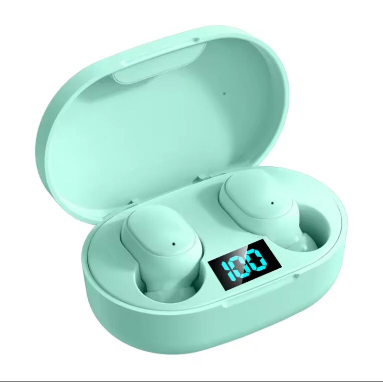 JC E6S TWS Wireless Bluetooth Earphone Stereo Earbuds Bluetooth 5.0 in Ear EarPods for iPhone Android  With Charging Case Stereo Quality  Touch Control