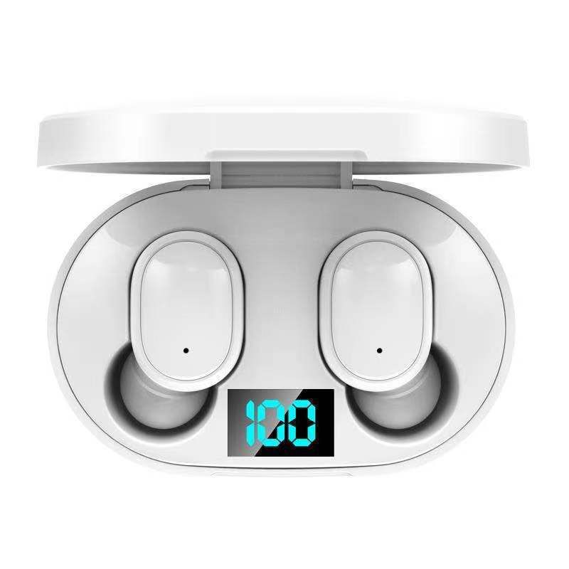 JC E6S TWS Wireless Bluetooth Earphone Stereo Earbuds Bluetooth 5.0 in Ear EarPods for iPhone Android  With Charging Case Stereo Quality  Touch Control