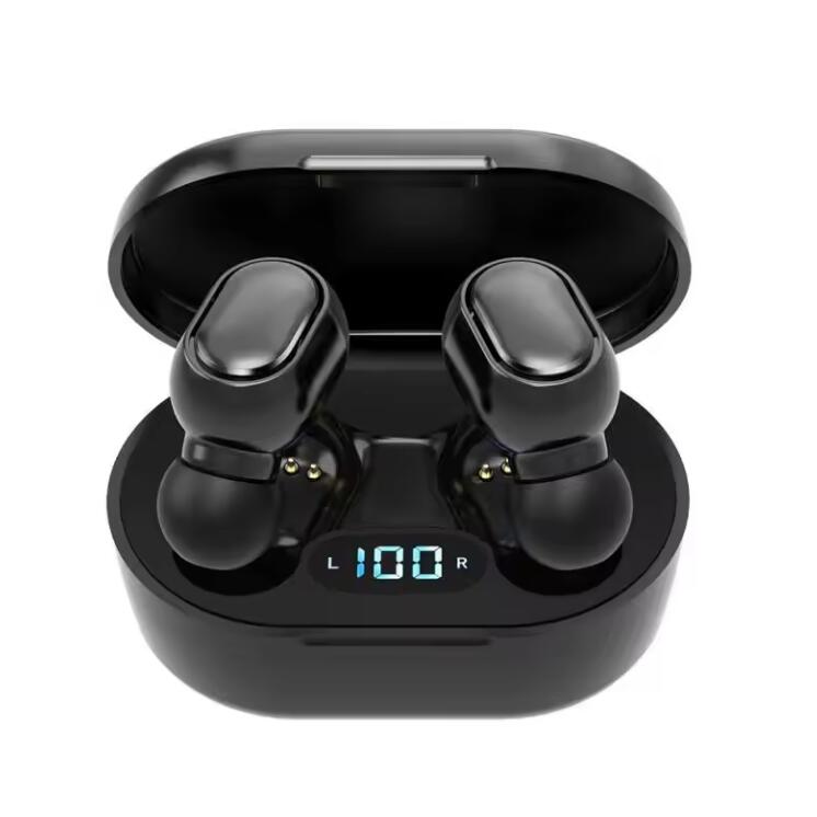 JC E6S TWS Wireless Bluetooth Earphone Stereo Earbuds Bluetooth 5.0 in Ear EarPods for iPhone Android  With Charging Case Stereo Quality  Touch Control