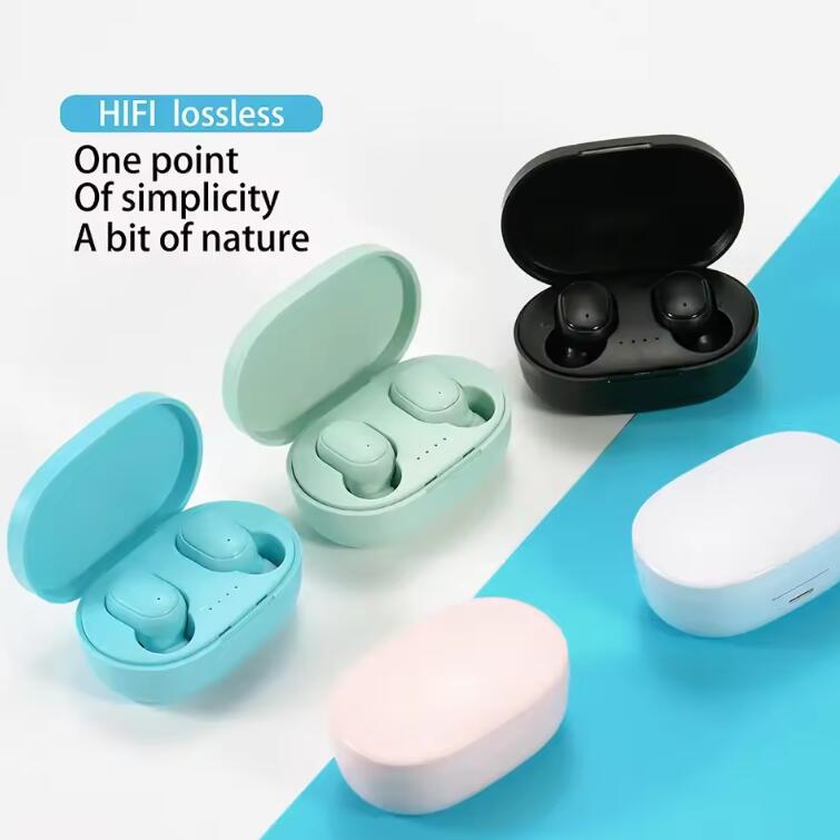 JC E6S TWS Wireless Bluetooth Earphone Stereo Earbuds Bluetooth 5.0 in Ear EarPods for iPhone Android  With Charging Case Stereo Quality  Touch Control