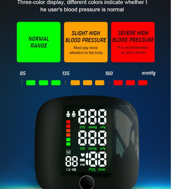 JC Digital bp machine wrist type digital sphygmomanometer blood pressure monitor Pulse meter tensiometro tansiyon aleti sphygmomanometer