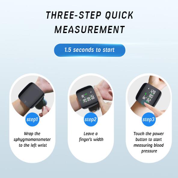 JC Digital bp machine wrist type digital sphygmomanometer blood pressure monitor Pulse meter tensiometro tansiyon aleti sphygmomanometer