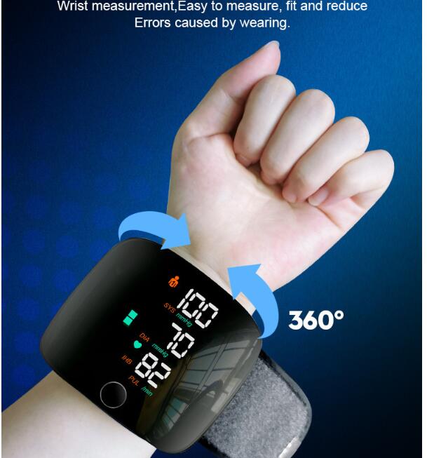 JC Digital bp machine wrist type digital sphygmomanometer blood pressure monitor Pulse meter tensiometro tansiyon aleti sphygmomanometer