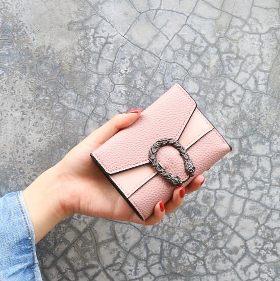 JC women wallets  Korean version retro versatile foldable wallet women multi-layer wallets lady purse and handbags PU handbag for women