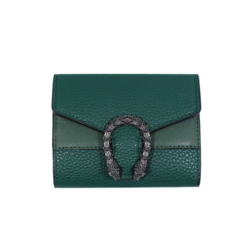 JC women wallets  Korean version retro versatile foldable wallet women multi-layer wallets lady purse and handbags PU handbag for women