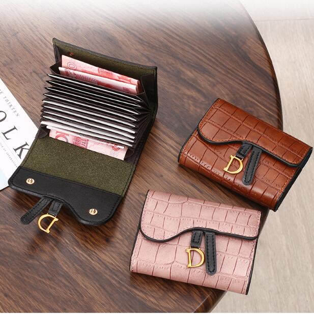 JC women wallets pu leather id card holder small Luxury Wallets Brands Designer Coin Card Casecredit cards holder business card holder for women with slot