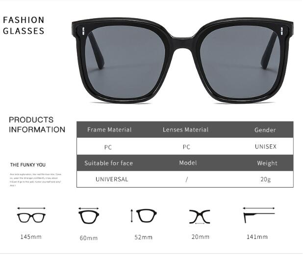 JC 2024 New women glasses lady new retro trendy large-frame sunglasses for men and women anti-UV sunglasses driving sunshade glasses