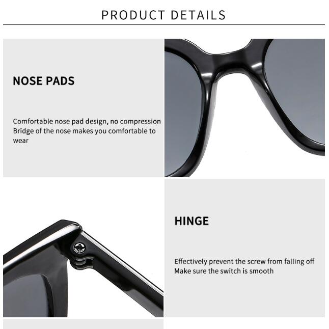 JC 2024 New women glasses lady new retro trendy large-frame sunglasses for men and women anti-UV sunglasses driving sunshade glasses