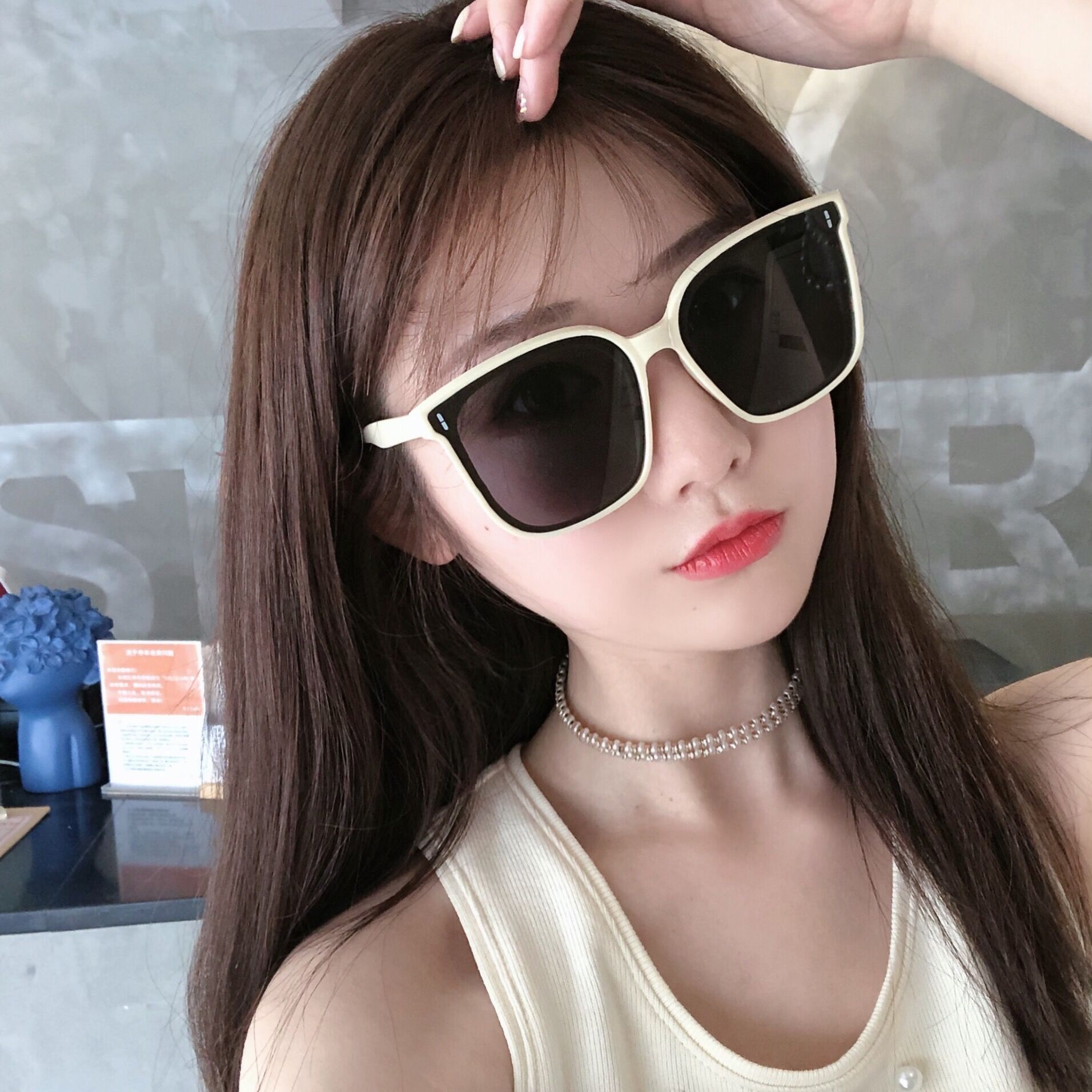 JC 2024 New women glasses lady new retro trendy large-frame sunglasses for men and women anti-UV sunglasses driving sunshade glasses