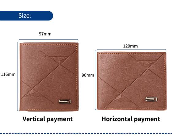 JC Men wallets 2024  Hot Sale Business Bifold PU Leather Wallet Credit Card Holders Short Purse For Men Minimalist  Wallet  Coin Bag Credit Card Wallet